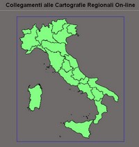 Mappa per l'accesso diretto ai portali cartografici regionali