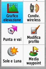 MENU Garmin 64s