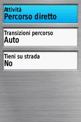 percorso Garmin 64s