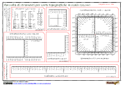 Coordinatometro per cartoncino in scala 1:25.000