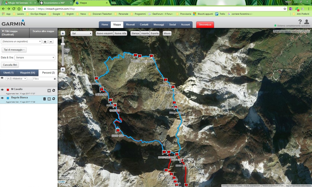 inreach garmin web page