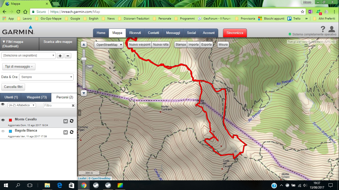 inreach web page