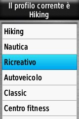 Profili su Garmin 64s
